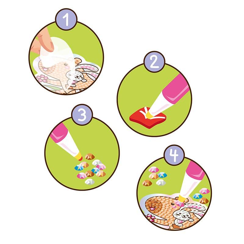 Capybara Diamond-Painting Sticker-Set - Bild 3