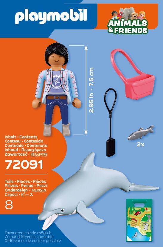 PLAYMOBIL Animals & Friends: Zoo: Delfin und Besucherin 72091 - Bild 3