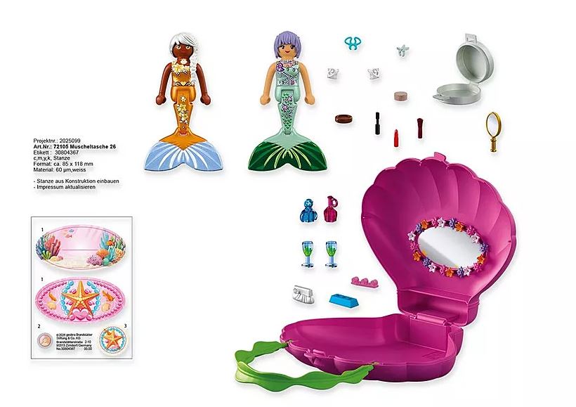 PLAYMOBIL Fantasy & Magic Muscheltasche Meerjungfrauen 72105 - Bild 3