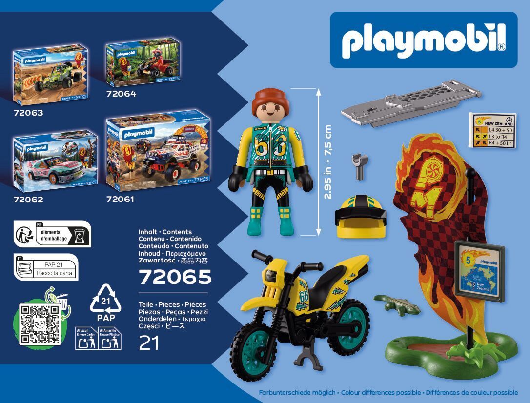 PLAYMOBIL Offroad Motorrad 72065 - Bild 3