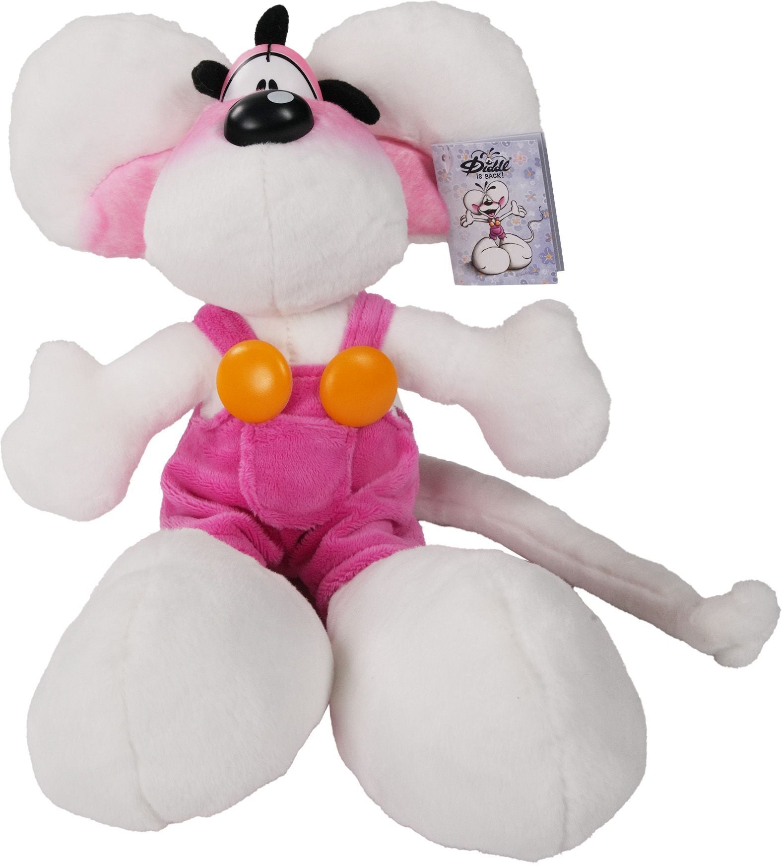 Plüschtier Diddl in rosa Latzhose 30cm - Bild 3