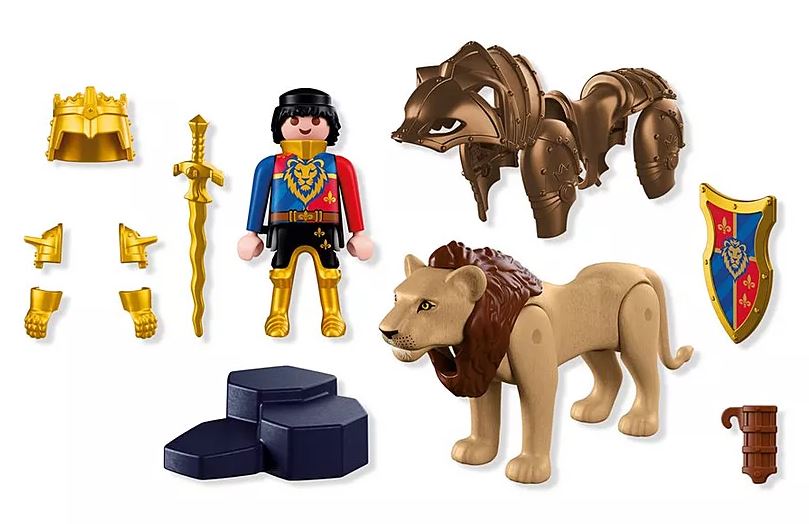 PLAYMOBIL Knights Löwe mit goldenem Ritter 72212 - Bild 3