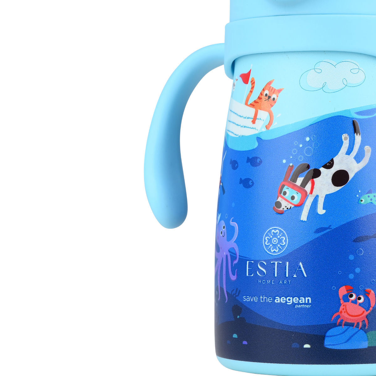 ESTIA Edelstahl Trinkflasche Kids Ocean Play 3 dl - Bild 3