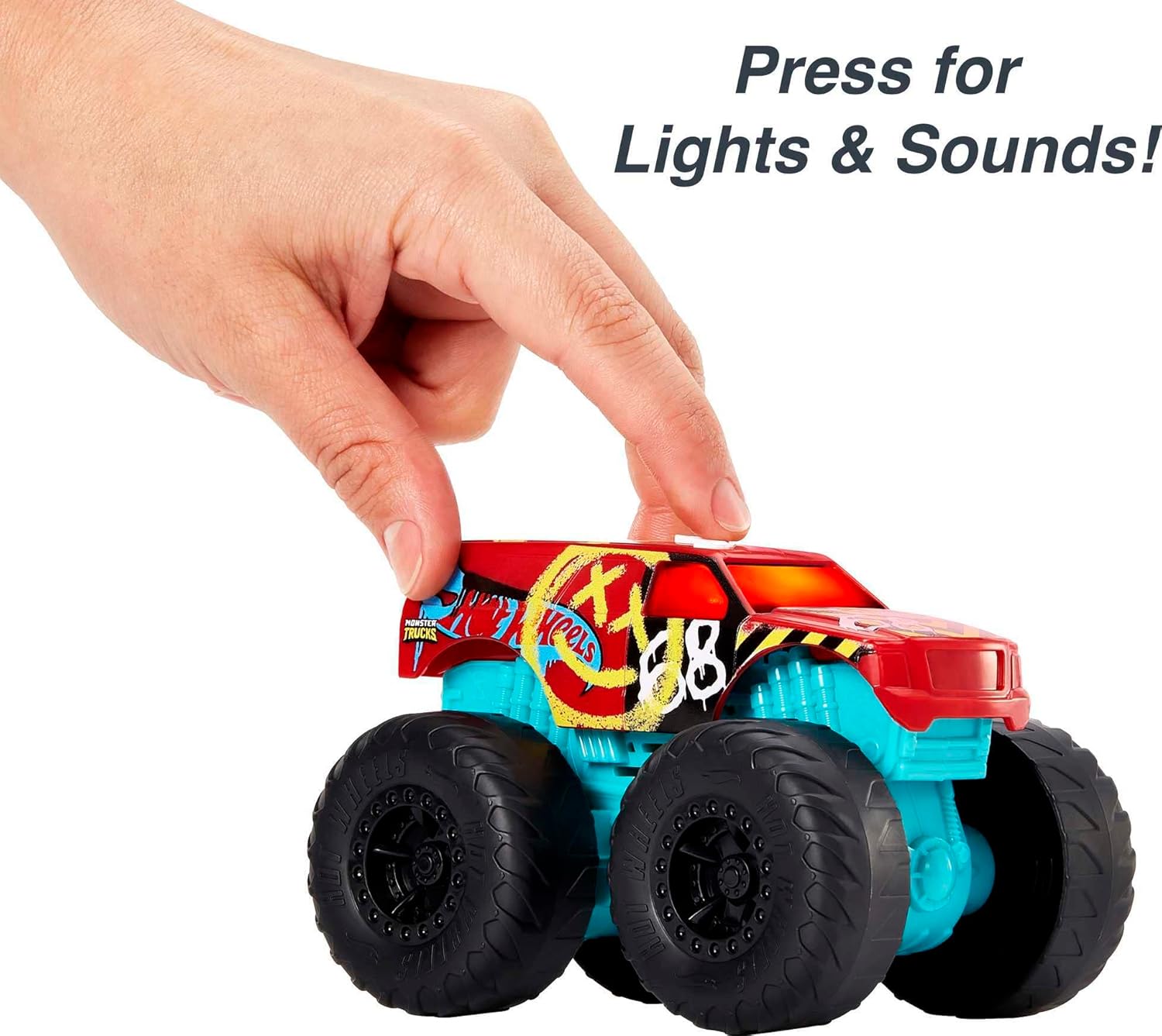 Hot Wheels Monster Trucks 1:43 Licht & Geräusch Demo Derby - Bild 3