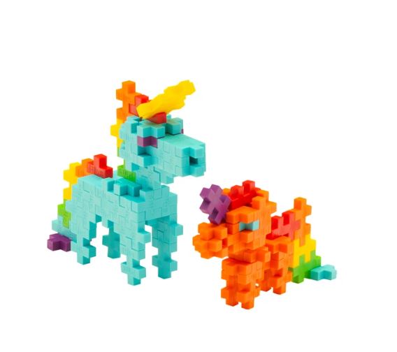 Plus Plus Tube Kreativ Bausteine Regenbogen Einhorn 100 pcs - Bild 3