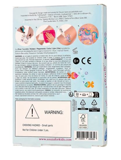 Glitzer Tattoo Set Schmetterling - Bild 3