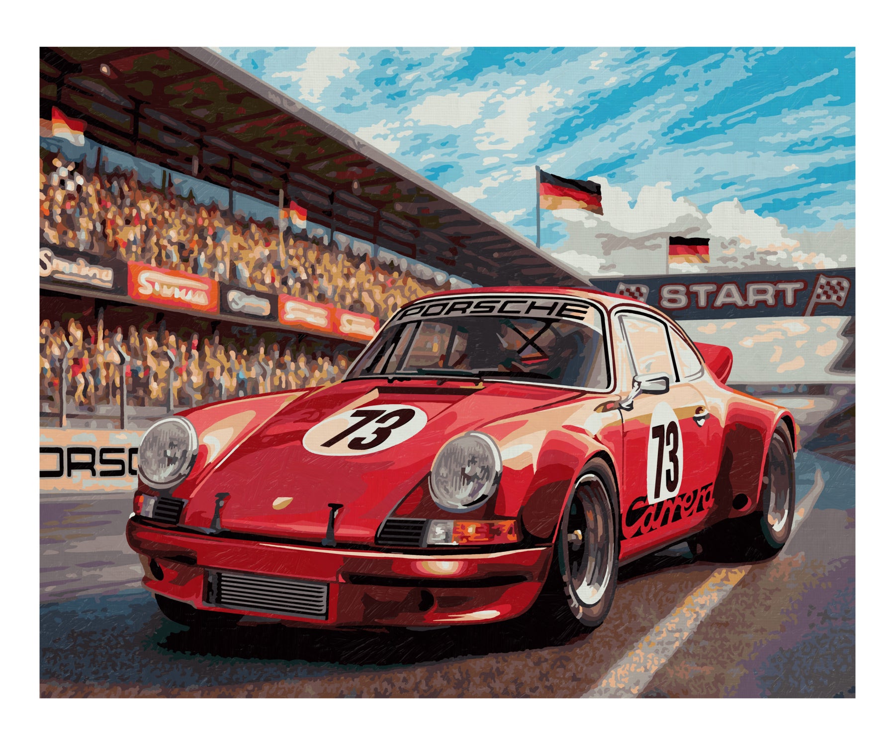 Schipper Porsche 911 Carrera RSR 2.8 40x50cm - Bild 2