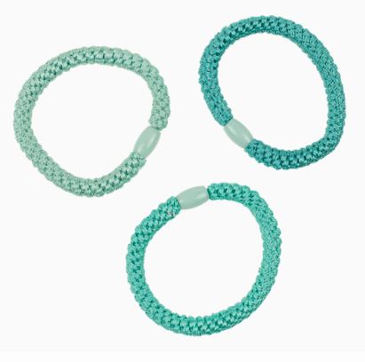 Textil-Haarband/Armband, Blue Shades - Bild 3