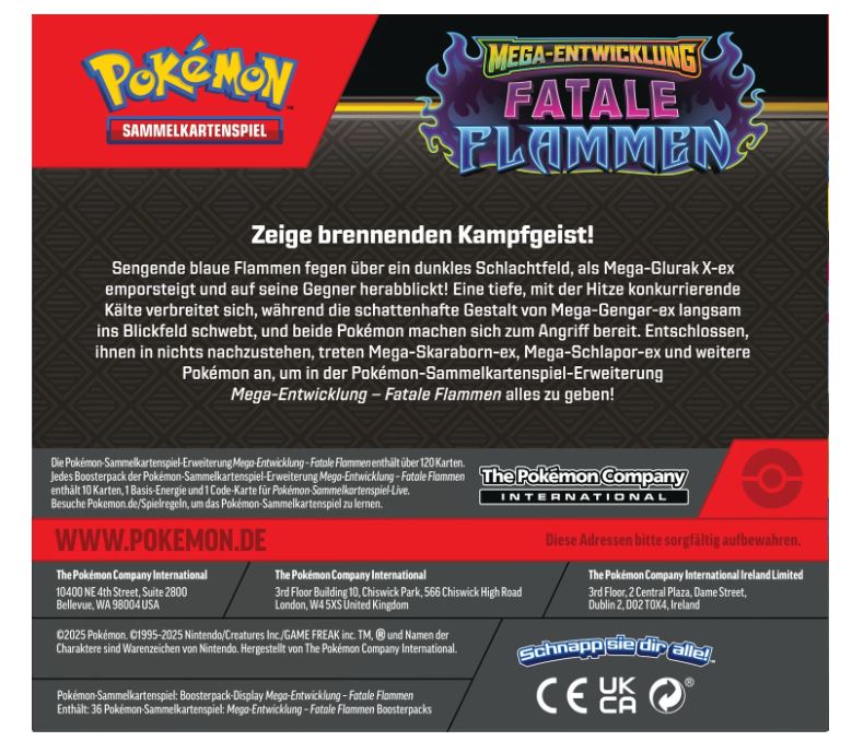 Pokémon ME02 Fatale Flammen 10 K. - Bild 3