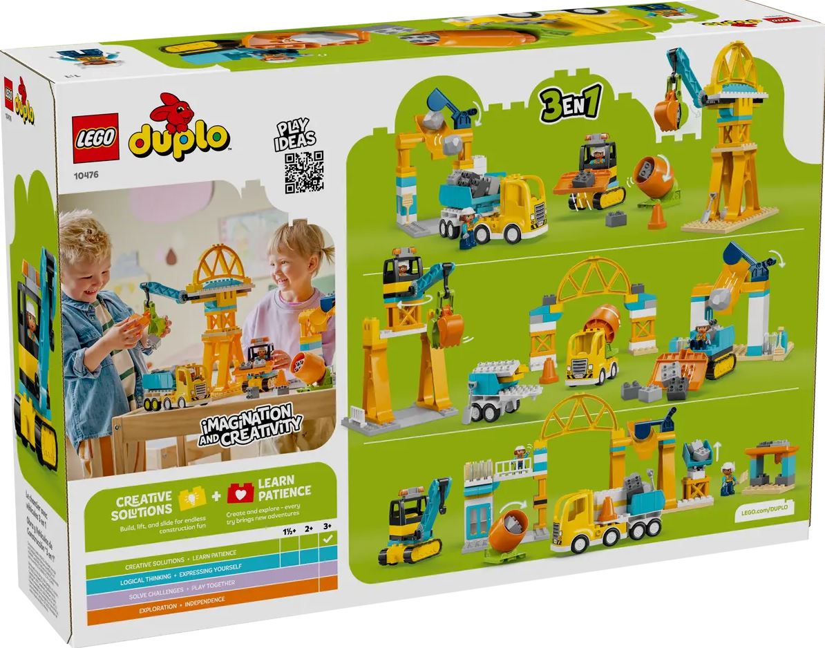 LEGO DUPLO Baustelle mit Baufahrzeugen 3-in-1-Set 10476 - Bild 9