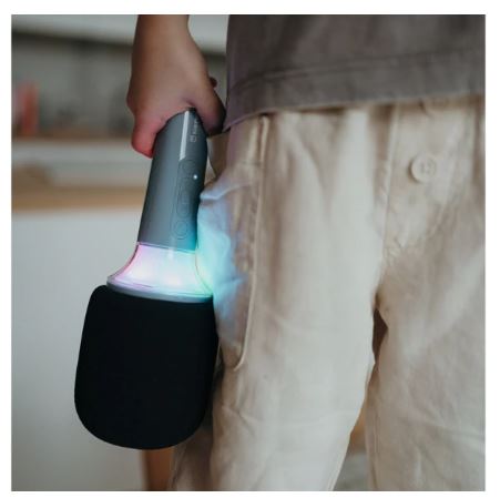 Mikrofon Bluetooth mit Licht blau - Bild 3