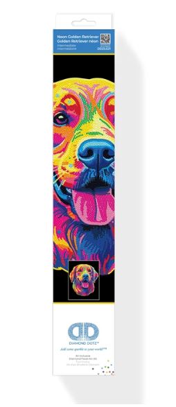 Diamond Painting Neon Golden Retriever - Bild 3