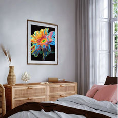 Diamond Painting Neon Gerbera