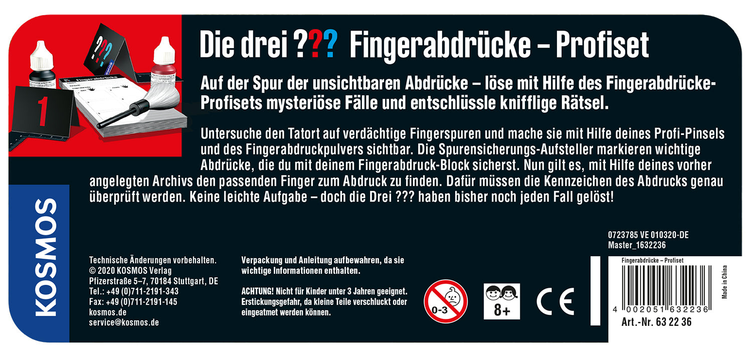 Die drei ??? Profiset - Fingerabdrücke von Kosmos - Bild 2