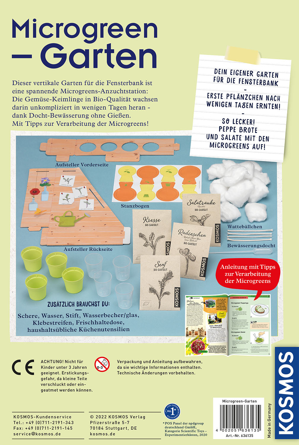 Kosmos Experimentierkasten Microgreen-Garten - Bild 2