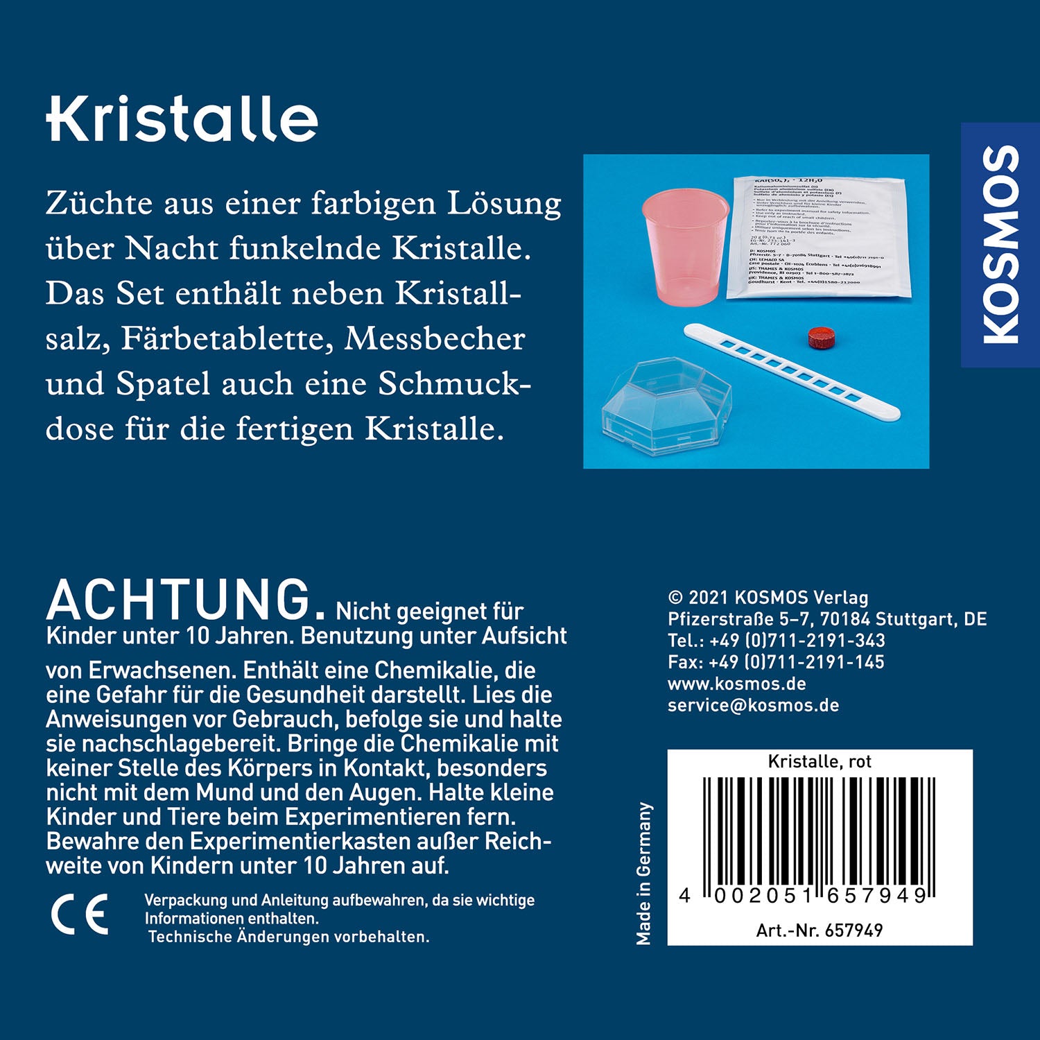 Mini Kristalle züchten rot - Bild 2