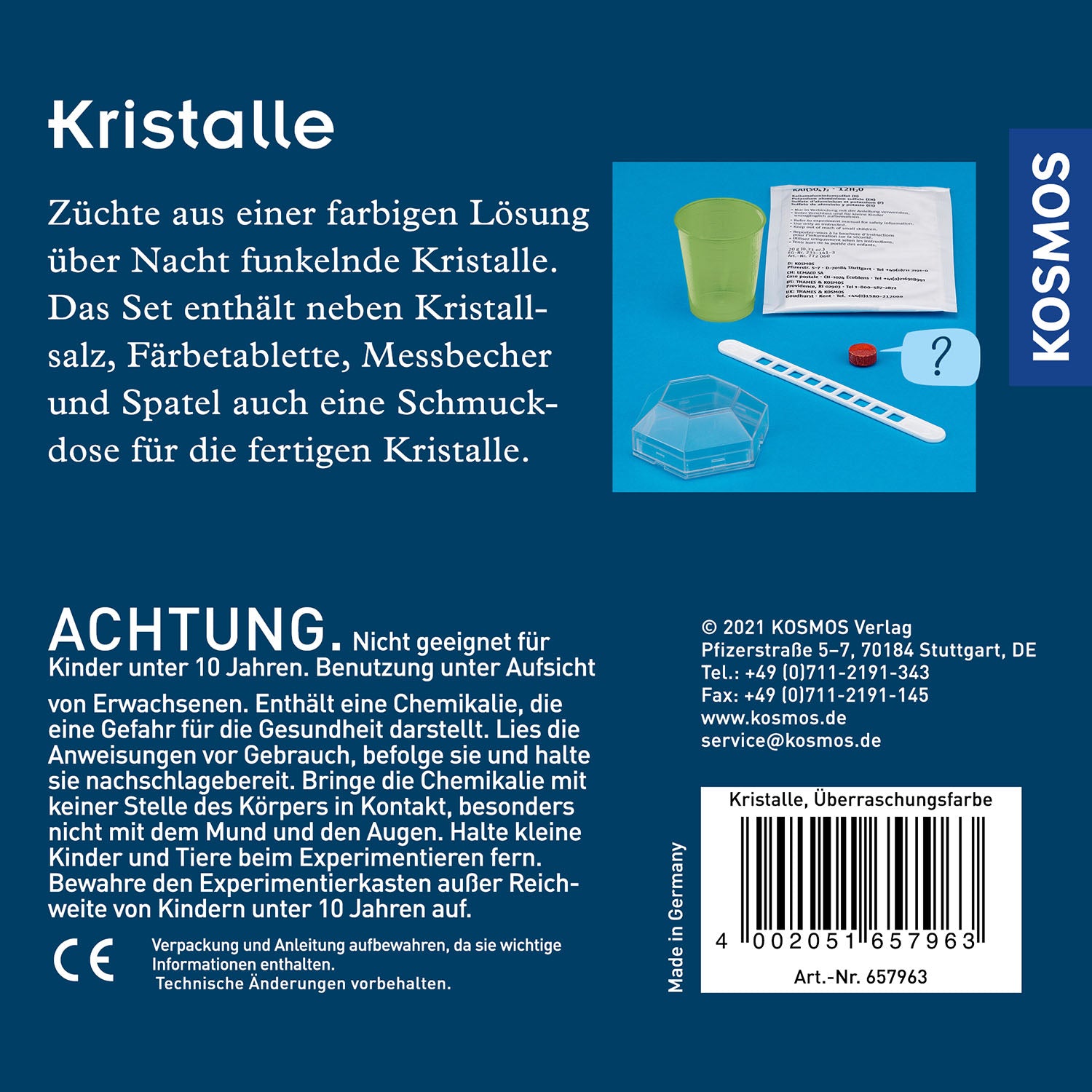 Mini Kristalle züchten mit Überraschungsfarbe - Bild 2