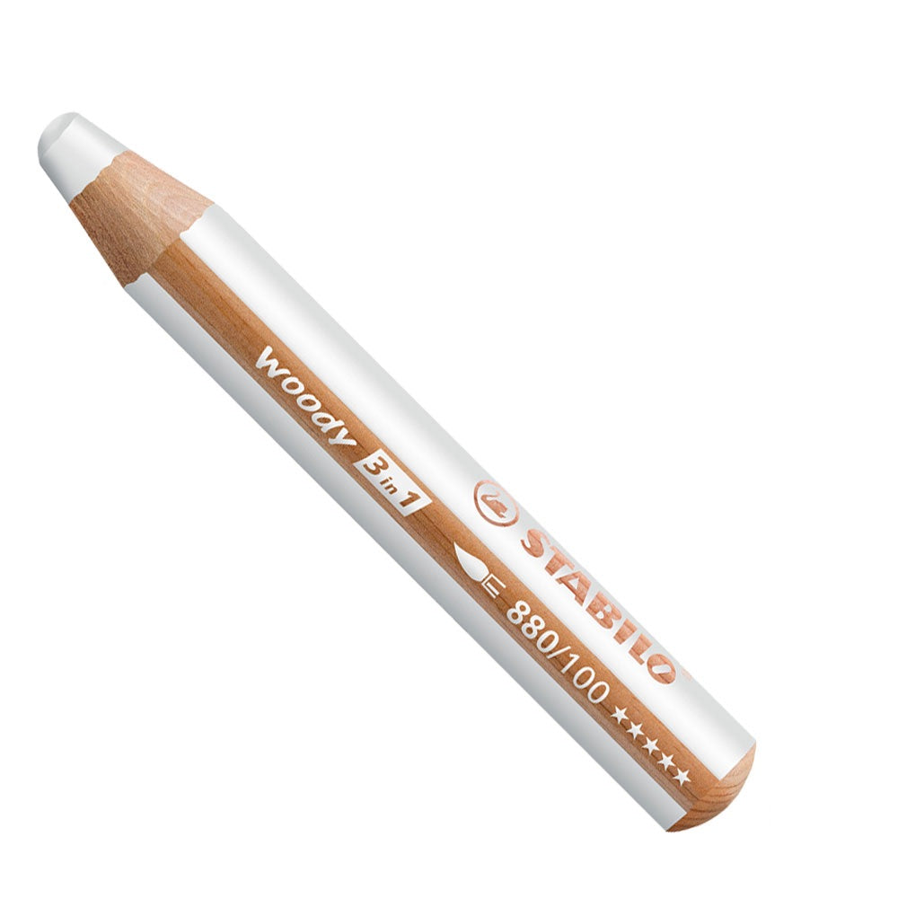Stabilo Woody 3in1 Malstift weiss - Bild 1