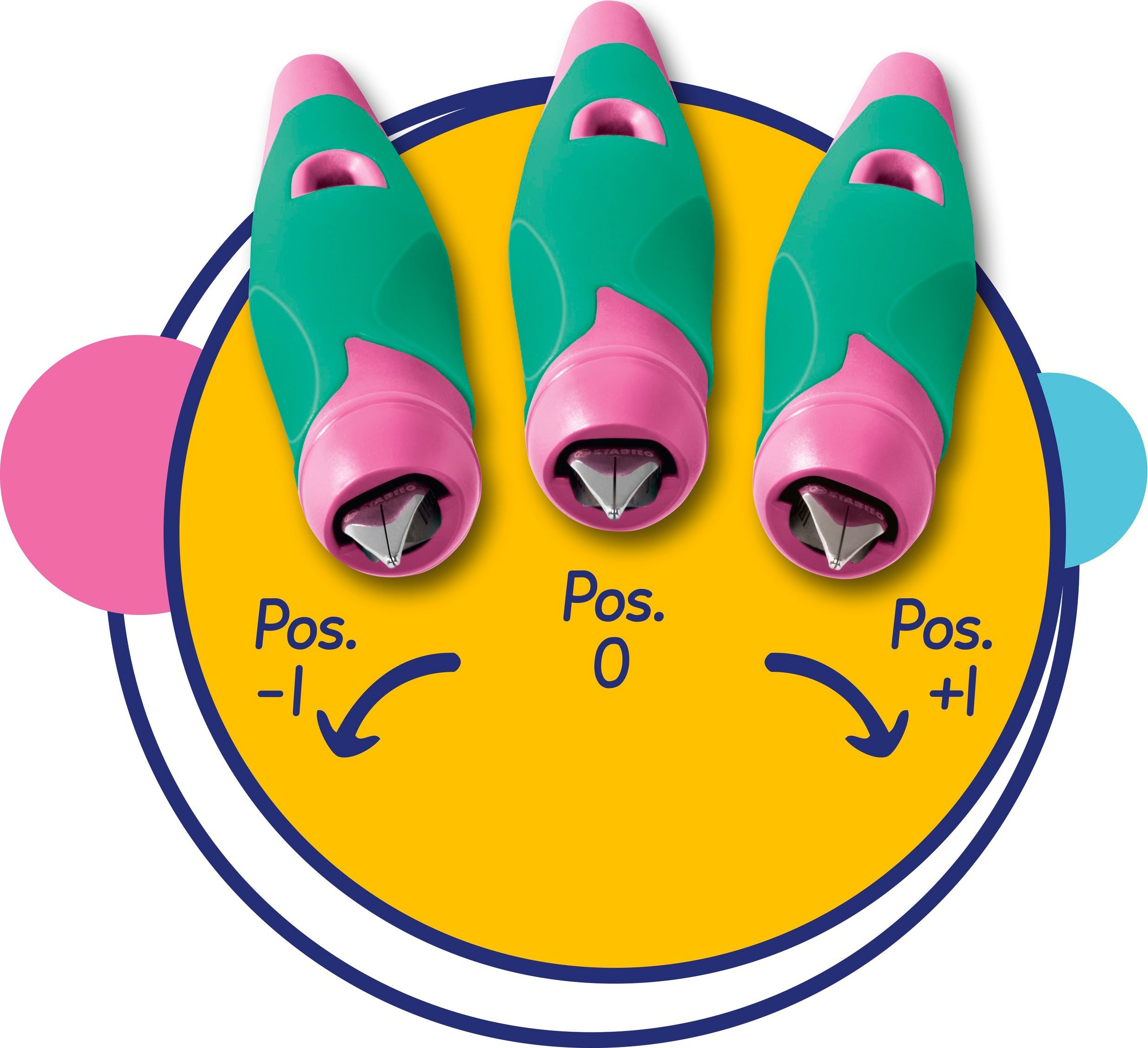 Stabilo EASYbirdy START R pink/türkis Blister inkl. Werkzeug - Bild 3