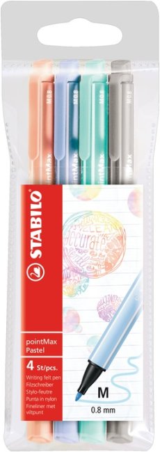 Stabilo pointMax 4er Etui Pastell - Bild 1