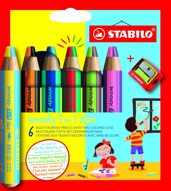 Stabilo Woody 3 in 1 duo Malstifte - Bild 1