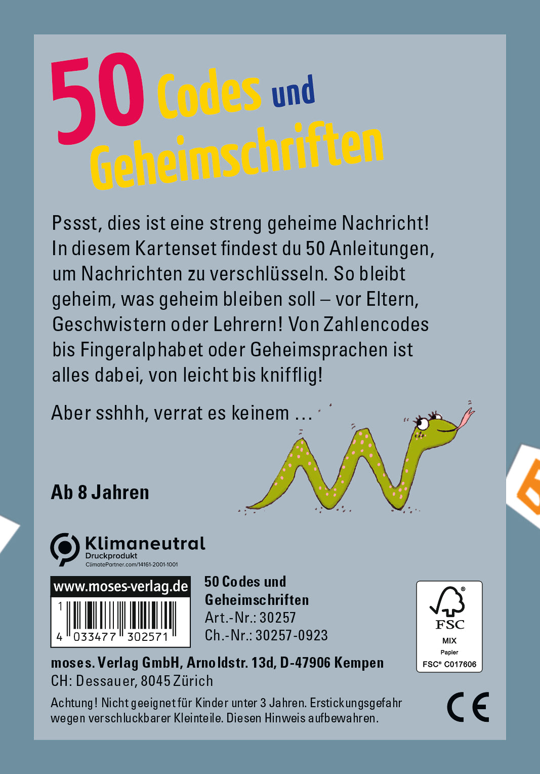 50 Codes und Geheimschriften Karten - Bild 3