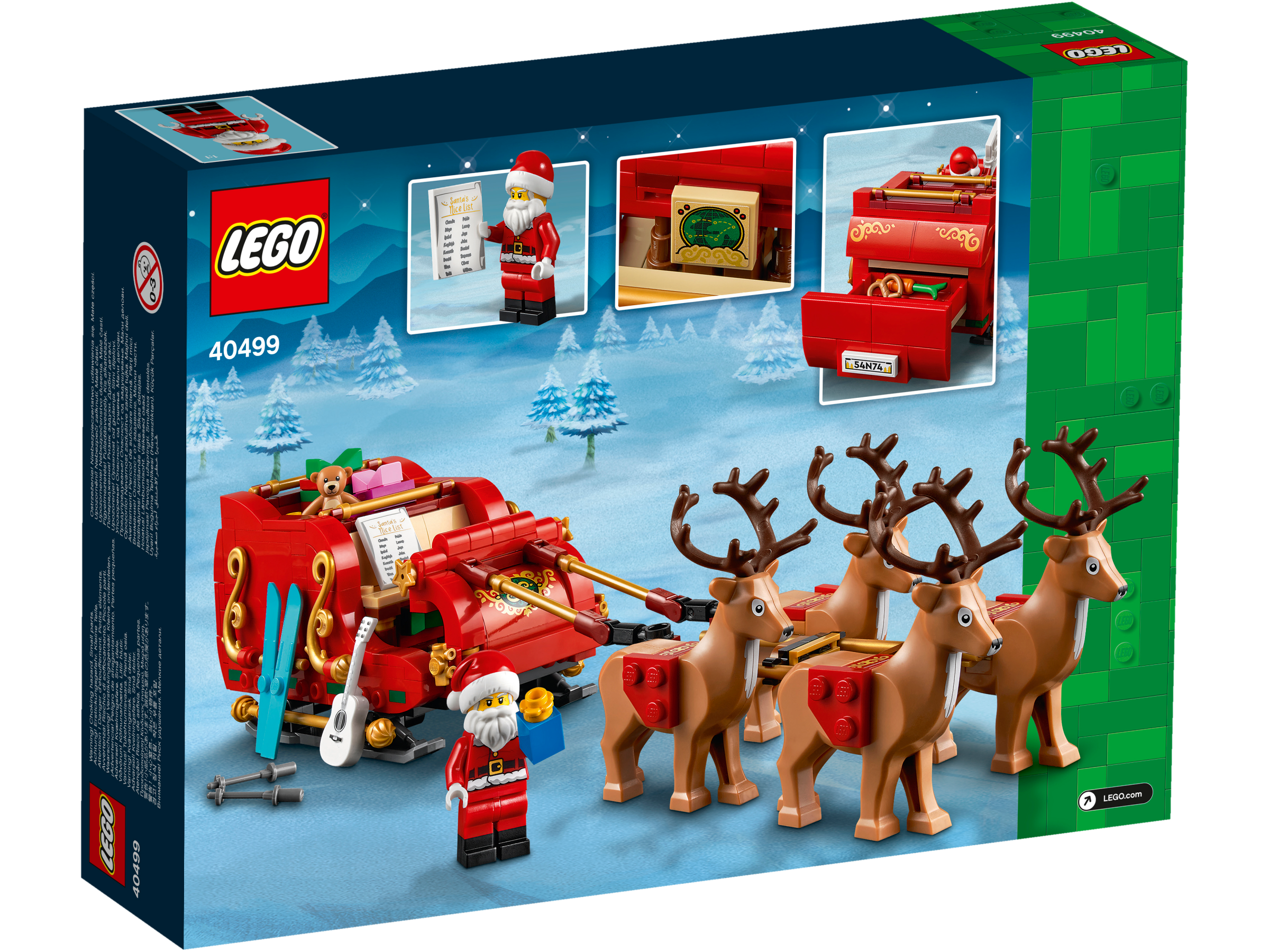 LEGO Schlitten des Weihnachtsmanns 40499 - Bild 1