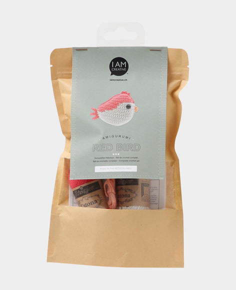 Häkelset Red Bird
