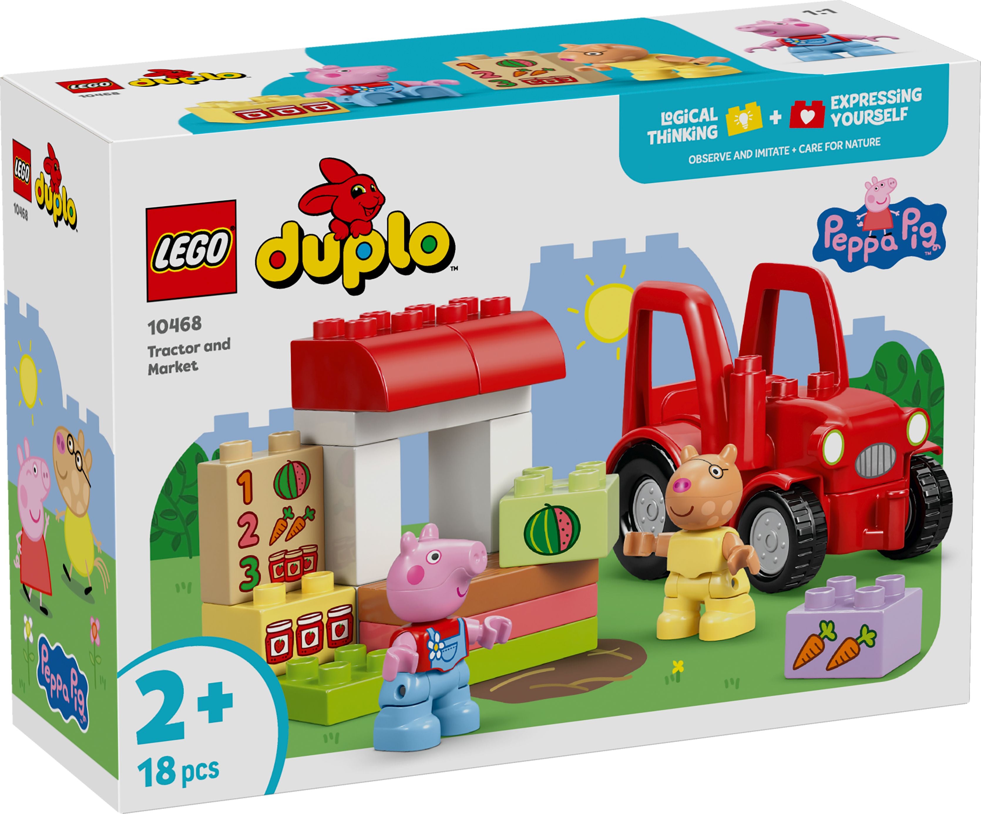 LEGO DUPLO 10468 Peppa Pig Traktor und Marktstand - Bild 1