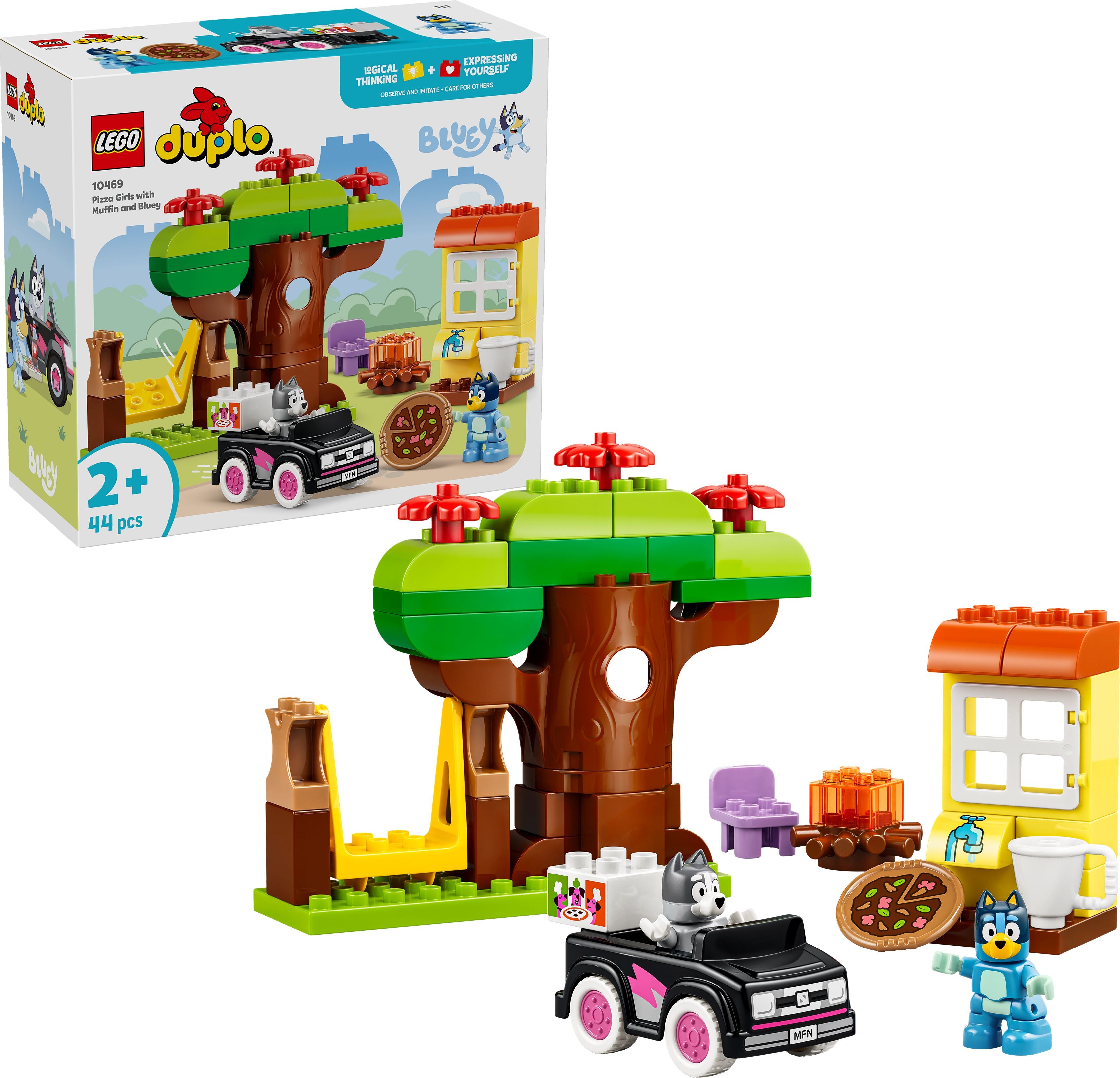 LEGO® Bluey 10469 Pizza-Schwestern mit Muffin und Bluey - Bild 5