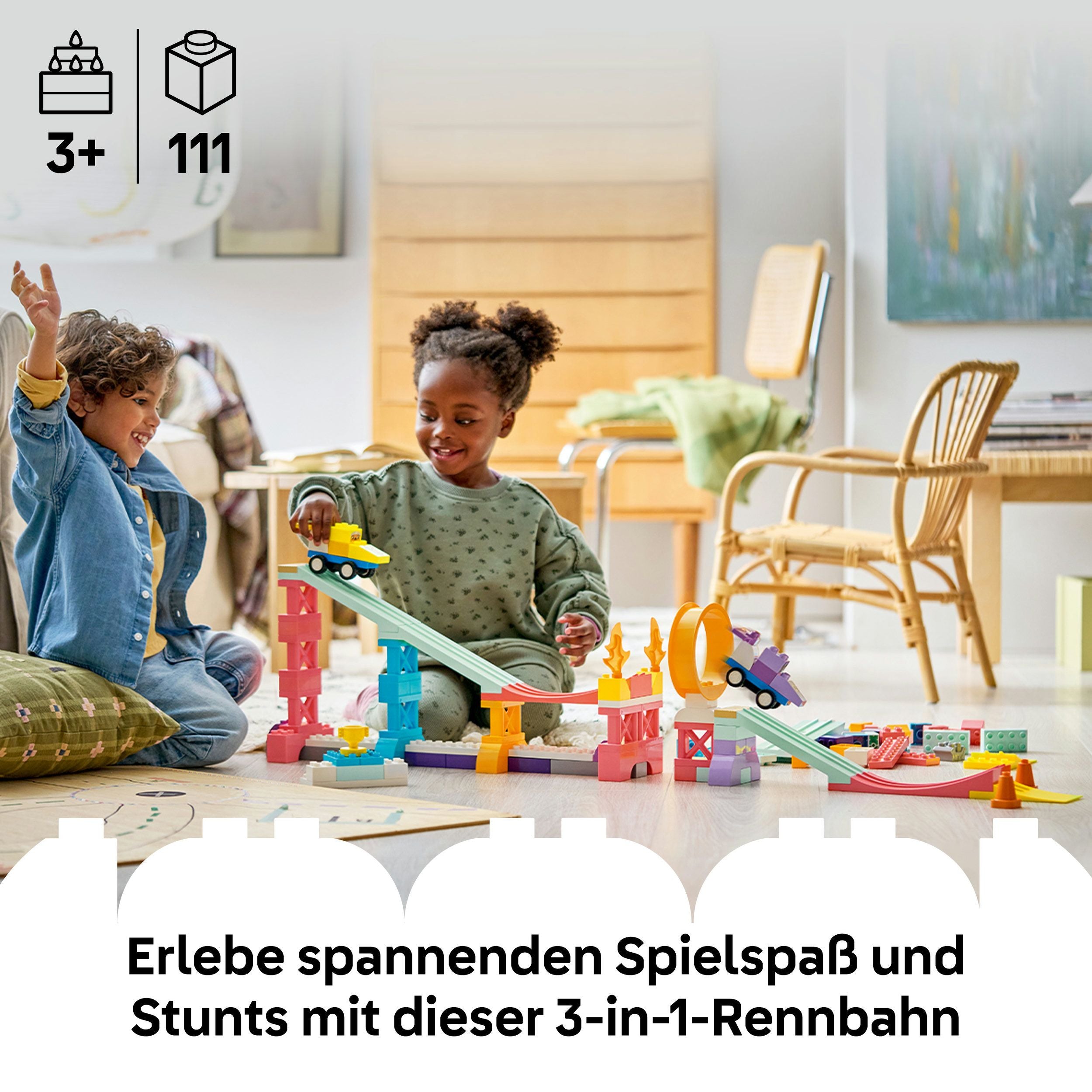 LEGO® DUPLO 10478 Kreative Sprungschanzen mit kleinen Flitzern 3-in-1-Set - Bild 3