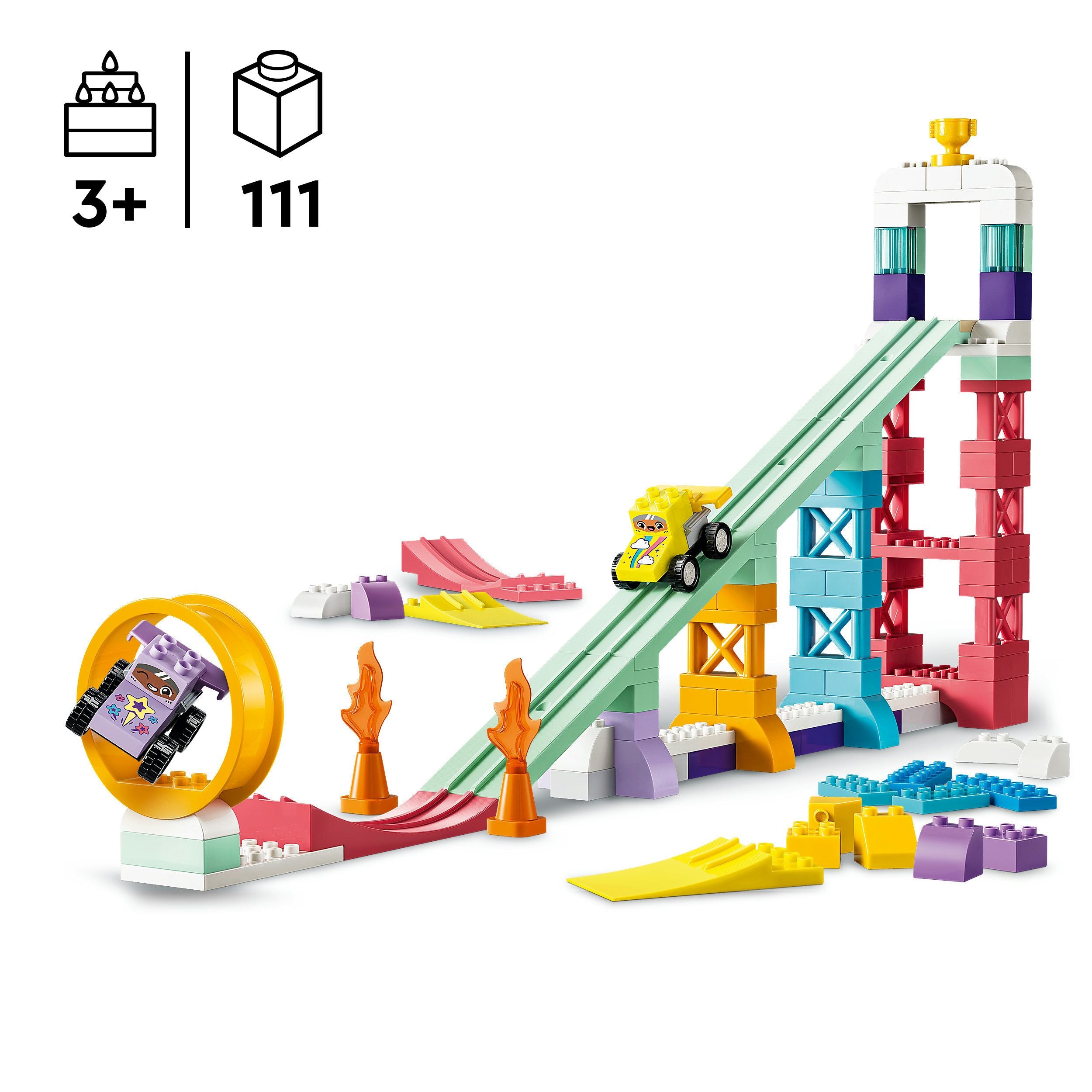 LEGO® DUPLO 10478 Kreative Sprungschanzen mit kleinen Flitzern 3-in-1-Set - Bild 4