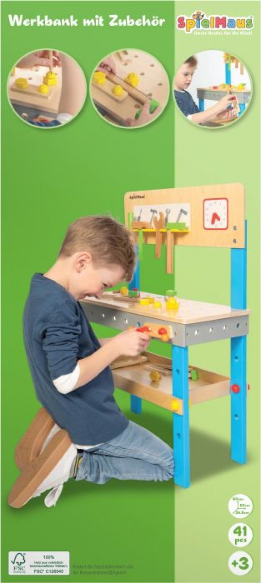 Spielmaus Werkbank  mit Zubehör - Bild 1