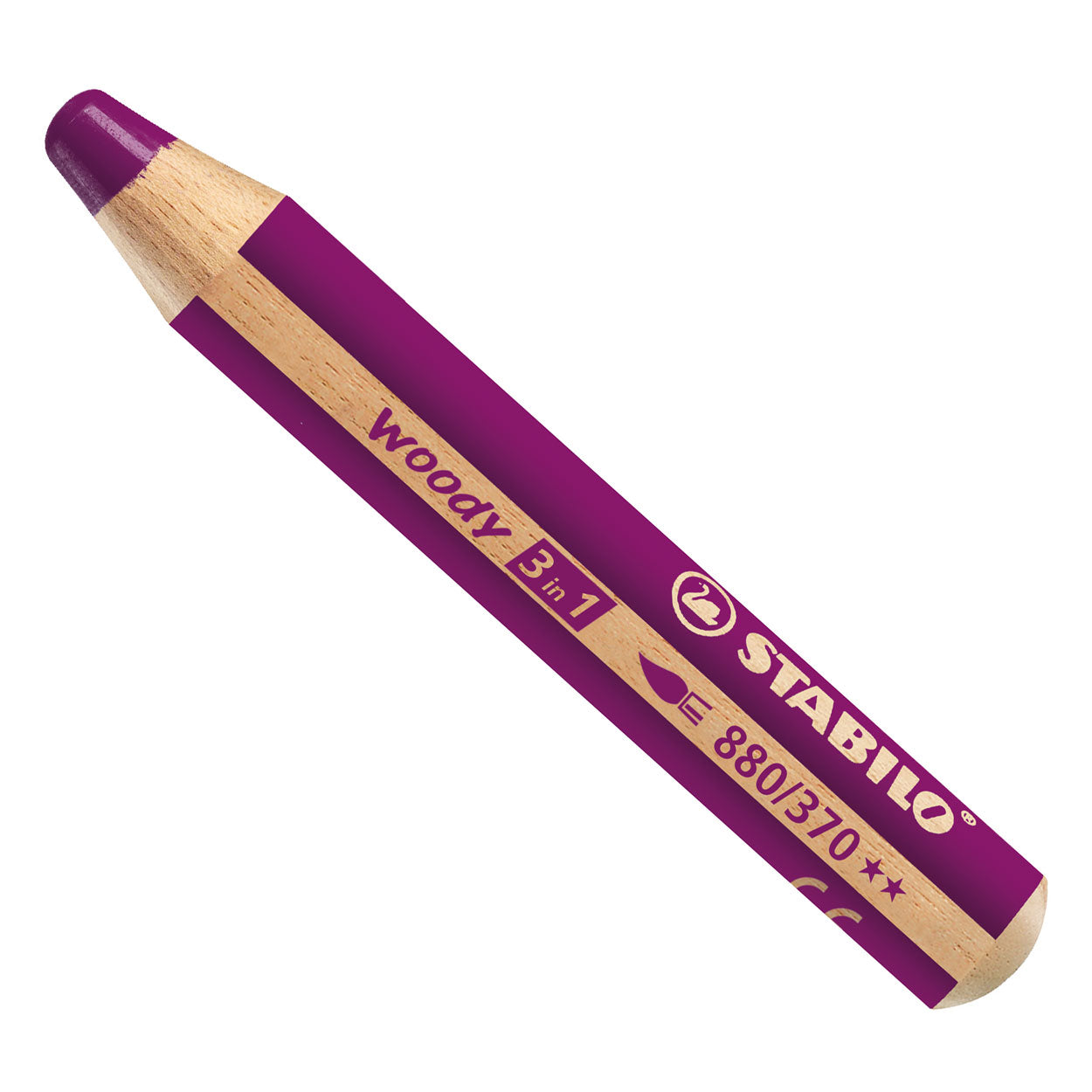 Stabilo Woody 3in1 Malstift erika - Bild 1