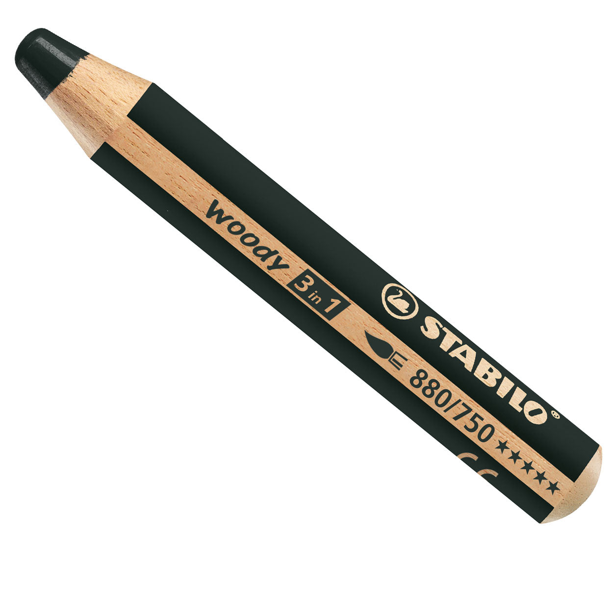 Stabilo Woody 3in1 Malstift schwarz - Bild 1