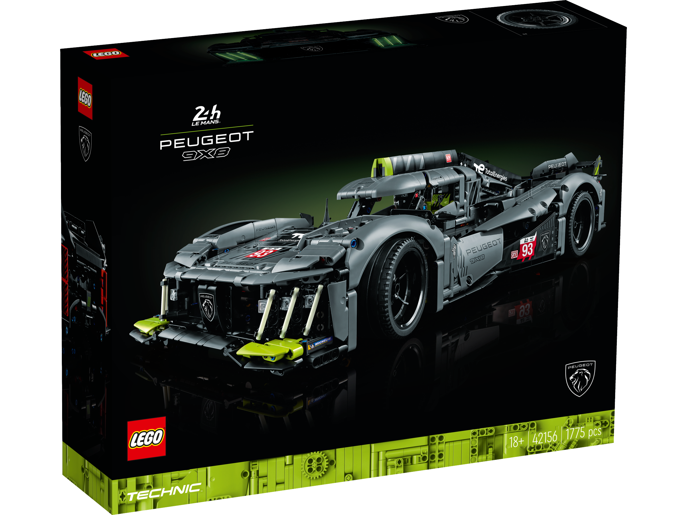 LEGO Technic PEUGEOT 9X8 24H Le Mans Hybrid Hypercar 42156 - Bild 1