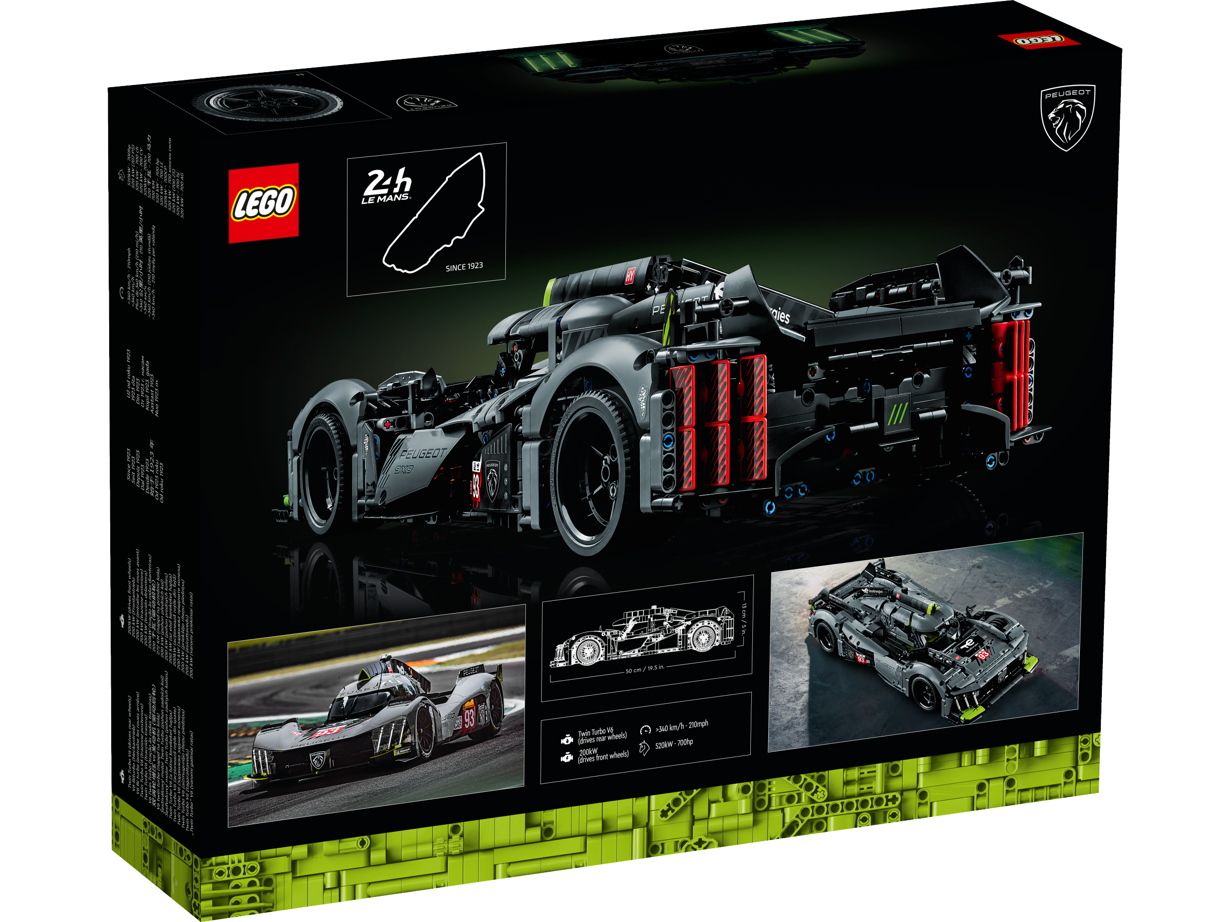 LEGO Technic PEUGEOT 9X8 24H Le Mans Hybrid Hypercar 42156 - Bild 6
