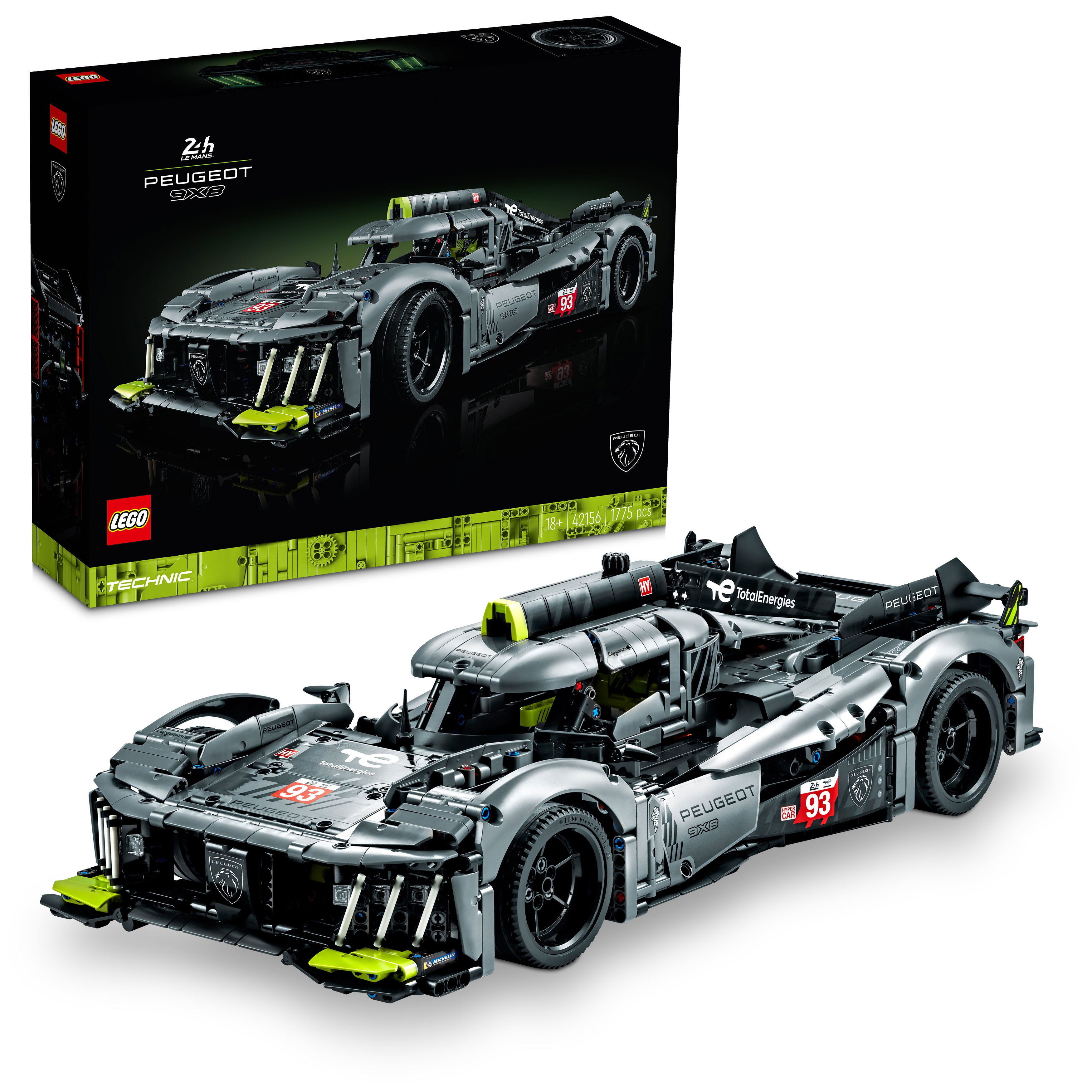 LEGO Technic PEUGEOT 9X8 24H Le Mans Hybrid Hypercar 42156 - Bild 5