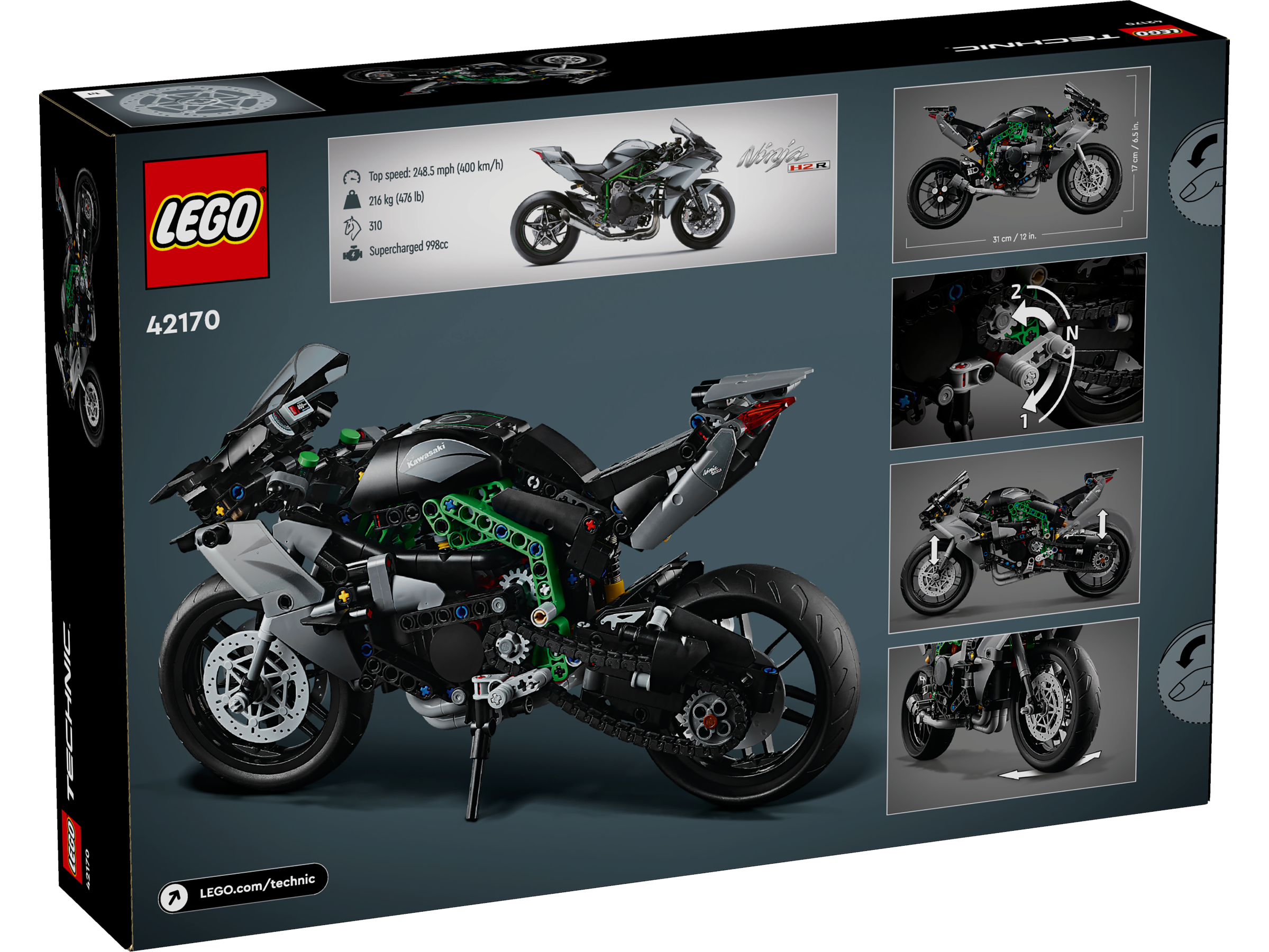 LEGO Technic Kawasaki Ninja H2R Motorrad 42170 - Bild 8