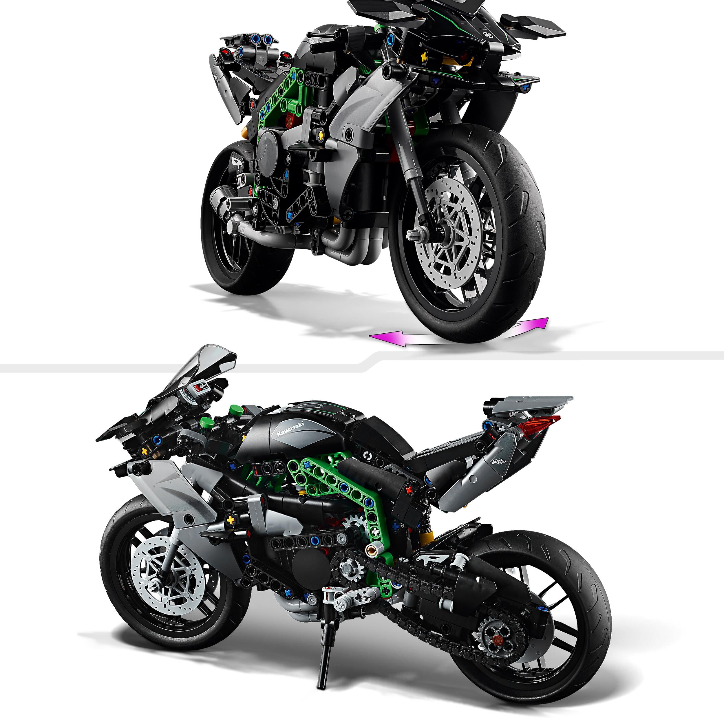 LEGO Technic Kawasaki Ninja H2R Motorrad 42170 - Bild 4