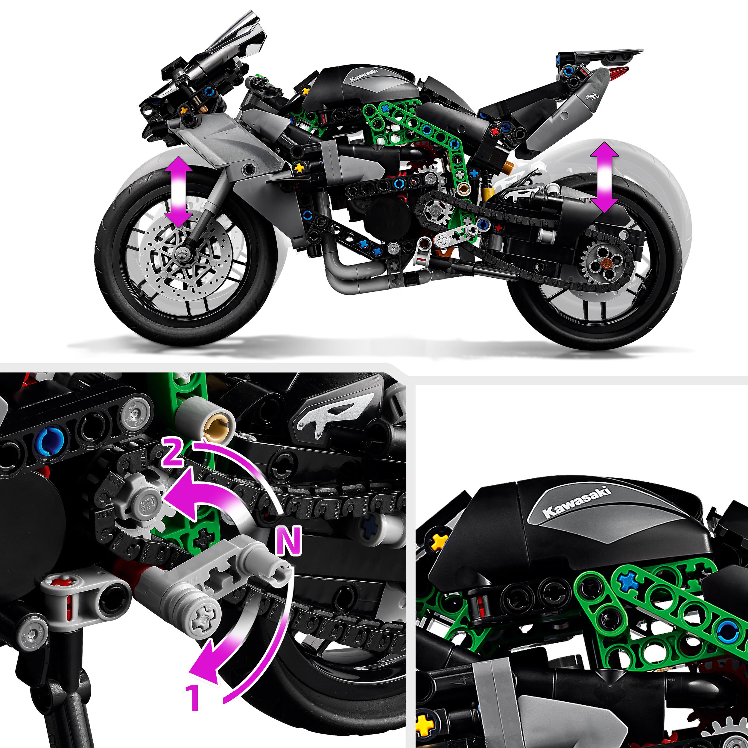 LEGO Technic Kawasaki Ninja H2R Motorrad 42170 - Bild 5