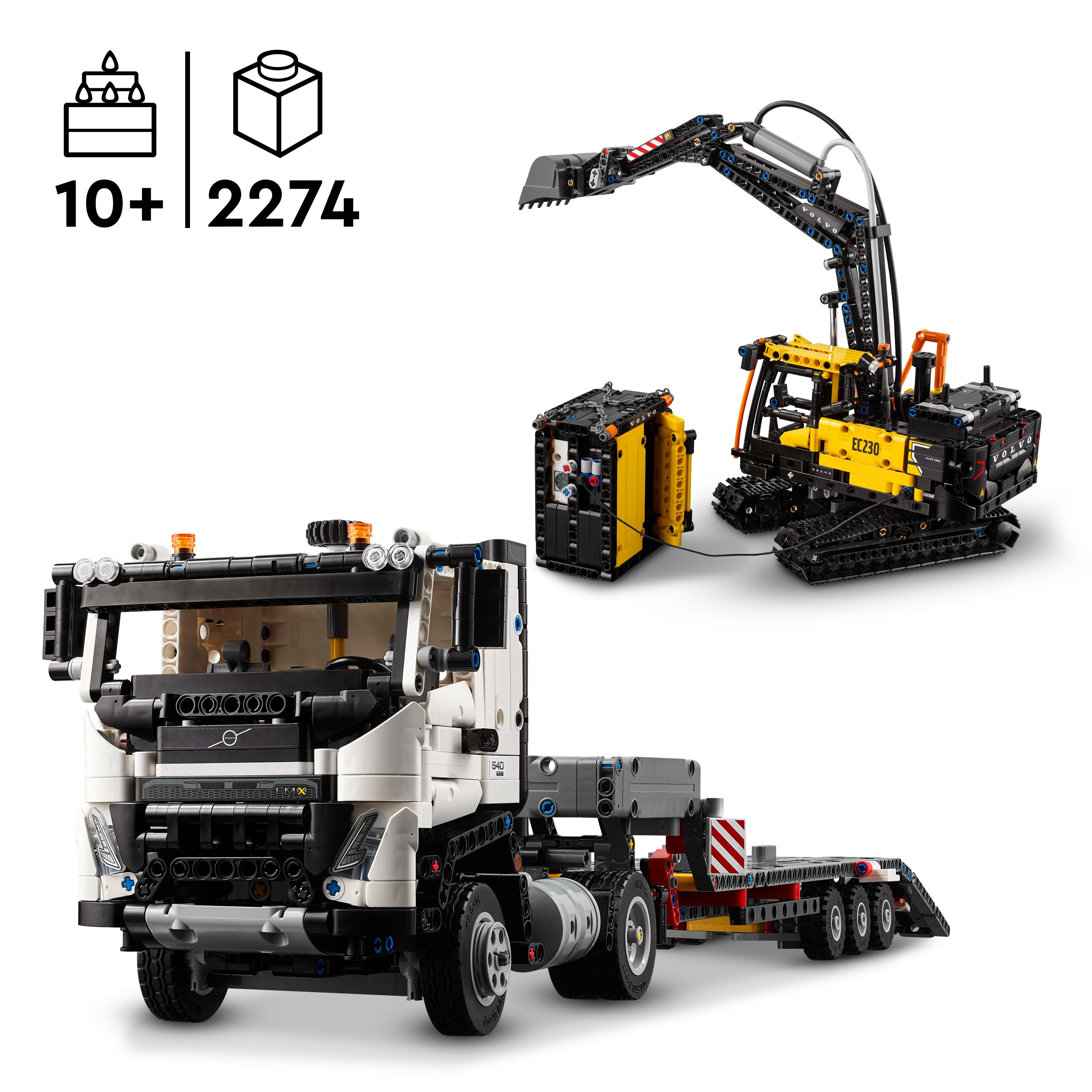 LEGO Technic Volvo FMX LWK mit E230 Electric Raupenbagger 42175 - Bild 3