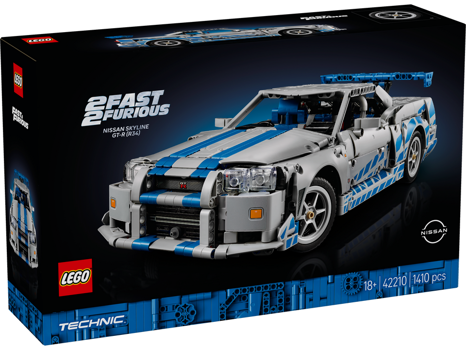 LEGO Technic 2 Fast 2 Furious Nissan Skyline GT-R (R34) Flitzer 42210