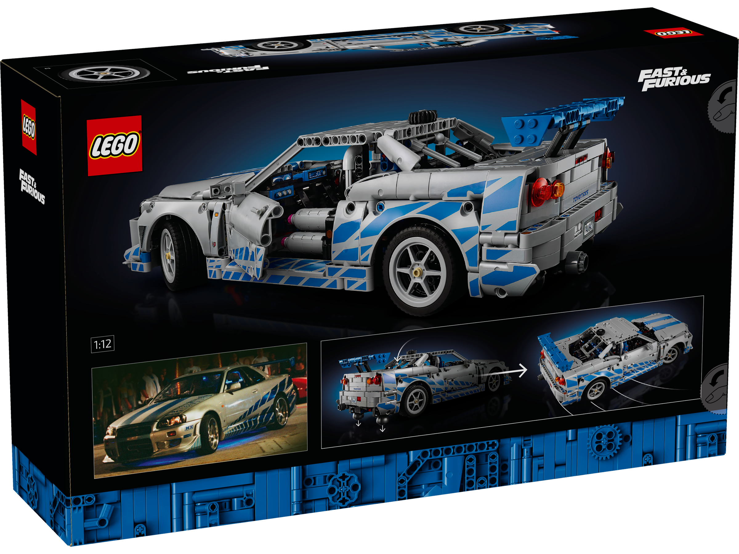 LEGO Technic 2 Fast 2 Furious Nissan Skyline GT-R (R34) Flitzer 42210 - Bild 9