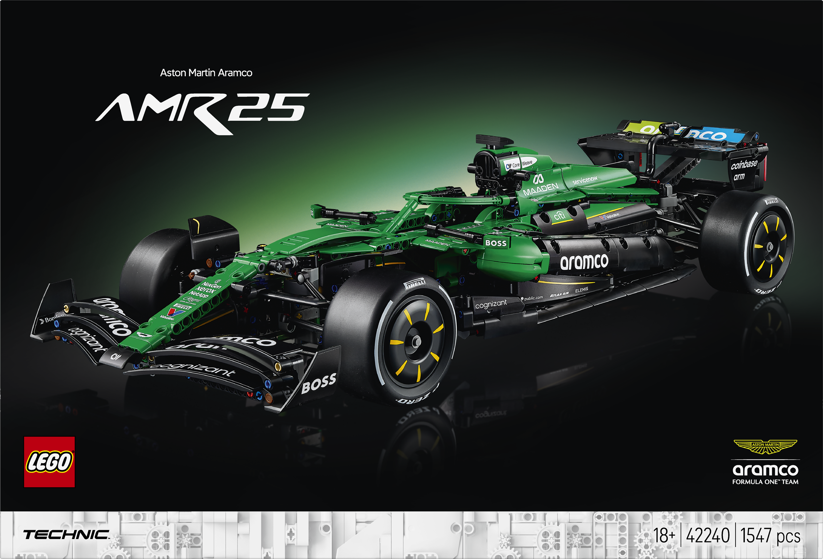 LEGO Technic Aston Martin Aramco AMR25 F1 Auto 42240 - Bild 10