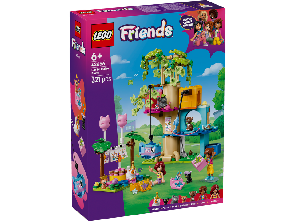 LEGO Friends  Katzengeburtstagsparty & Baumhaus 42666