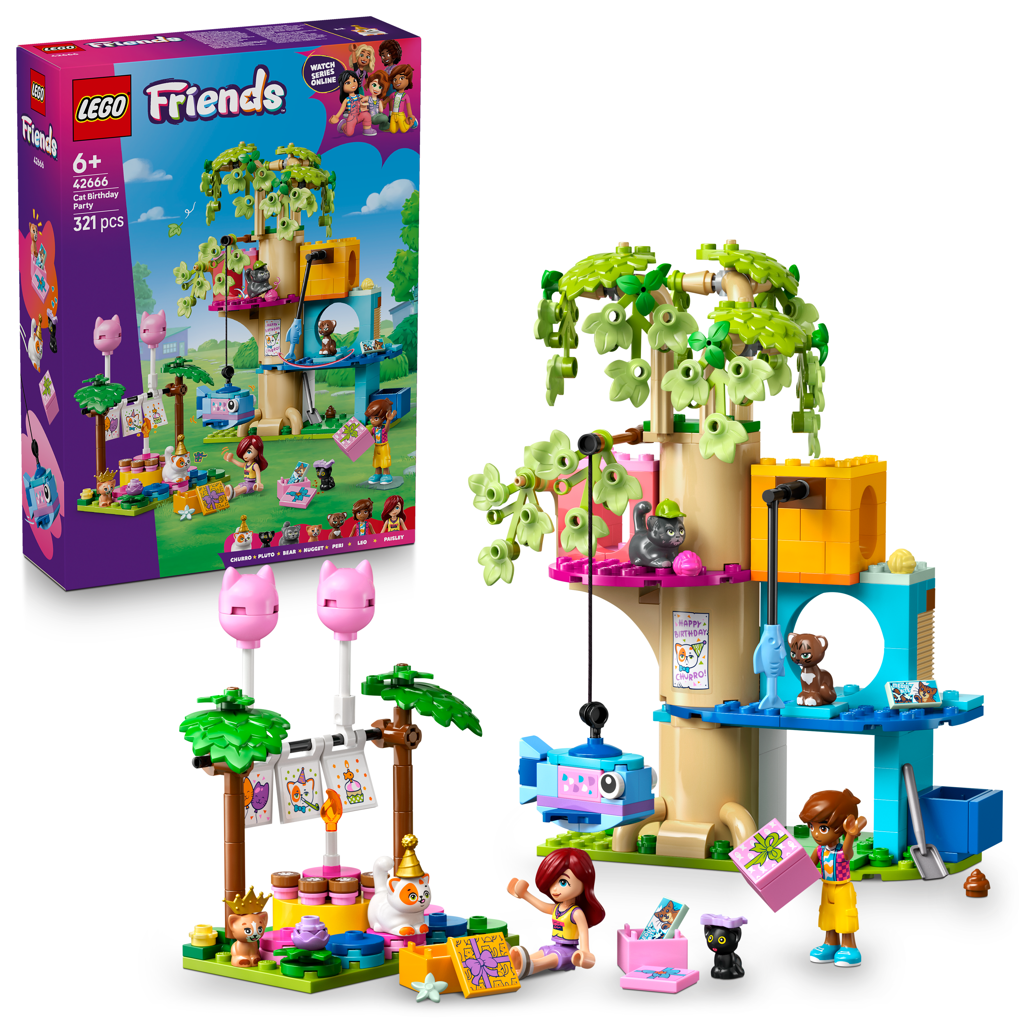 LEGO Friends  Katzengeburtstagsparty & Baumhaus 42666 - Bild 4