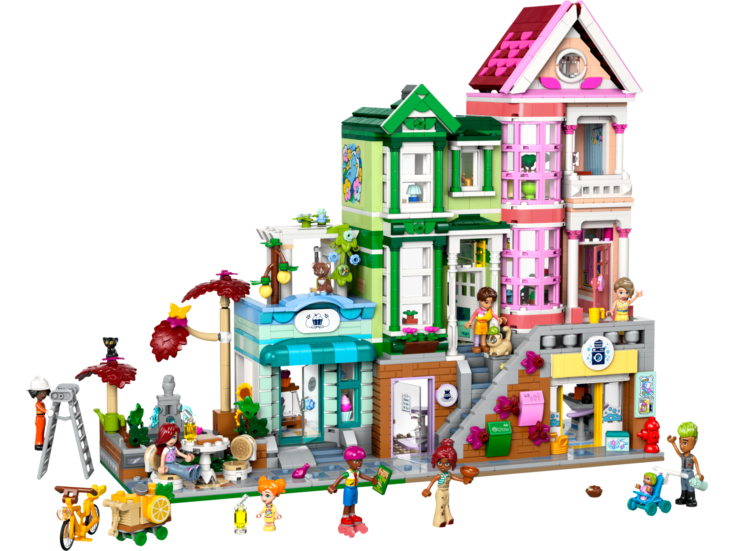 LEGO Friends Wohn- und Einkaufsstrasse 42670 - Bild 2