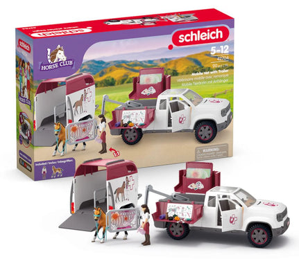 Schleich Horse Club Mobile Tierärztin mit Anhänger 42704