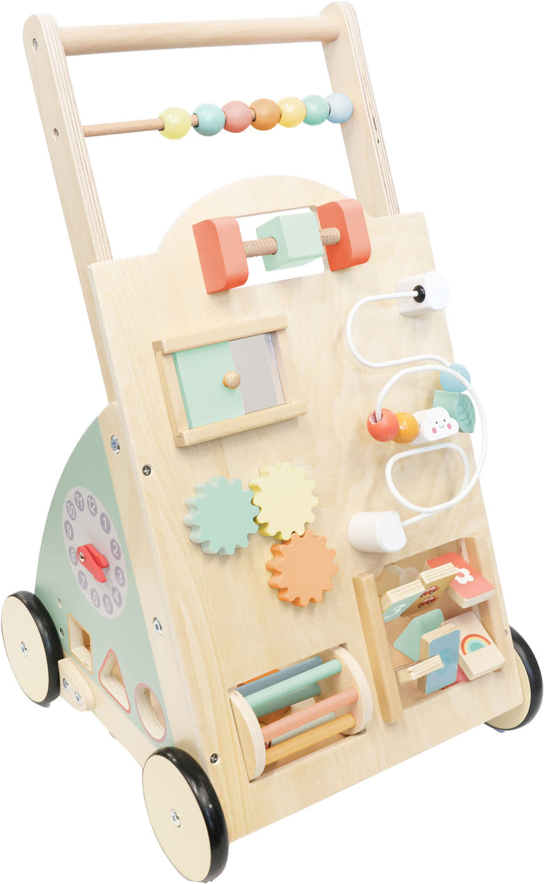 SpielMaus Holz Spiel- und Lauflernwagen
